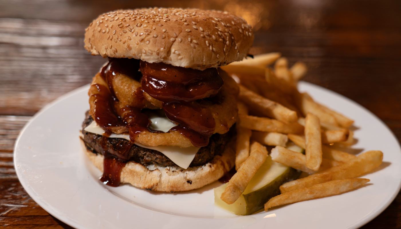 Juicy halal burger